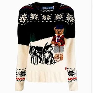 Ralph Lauren Polo Bear And Huskies Sweater